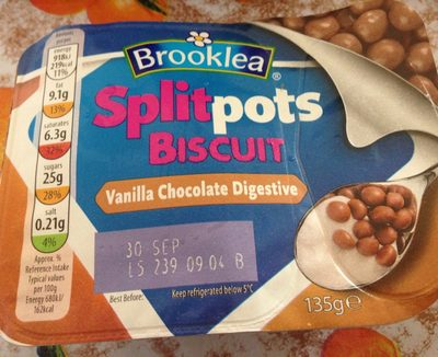 Splitpots biscuit vanilla chocolate digestive