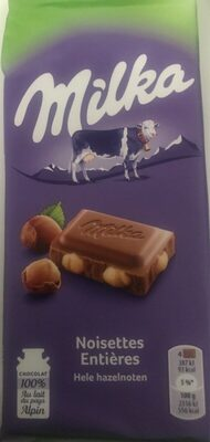 tablette chocolat noisettes entieres