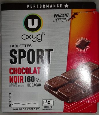 Tablettes sport chocolat noir
