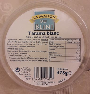 Tarama blanc