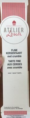 Tarte fine aux cerises avec crumble