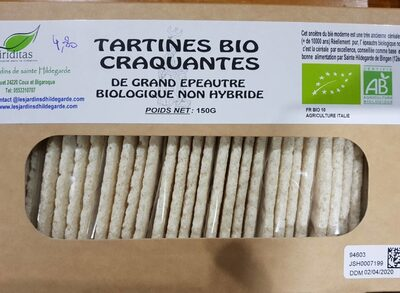 Tartines Bio craquantes