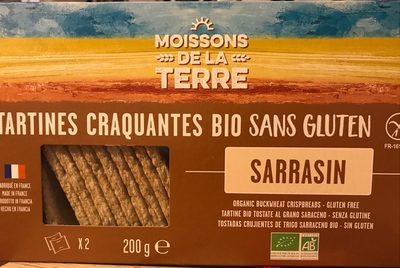 Tartines craquantes bio sans gluten