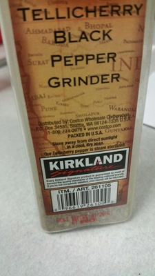 Tellicherry Black Pepper Grinder