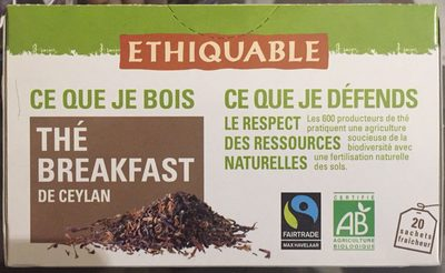 Thé breakfast de Ceylan 