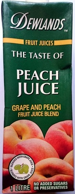 The Taste of Peach Juice - Grape and Peach Fruit Juice Blend