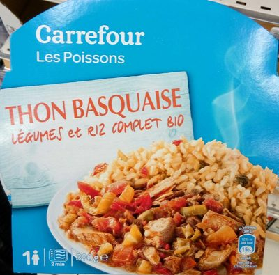 Thon basquaise, légumes et riz complet bio