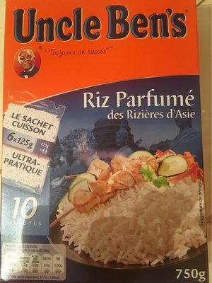 Uncle Ben's Riz parfumé des rizières d'Asie les 6 sachets de 125 g
