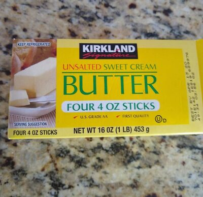 Unsalted sweet cream butter