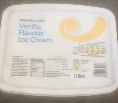 Vanilla flavour ice cream