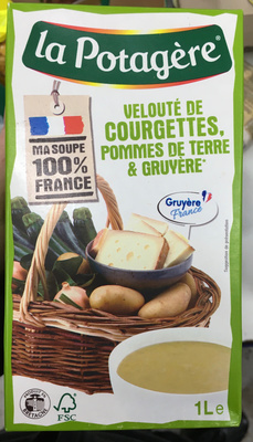 Velouté de courgettes, pommes de terre & gruyère