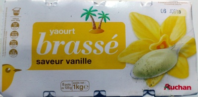 Yaourt brassé saveur vanille (8 pots)