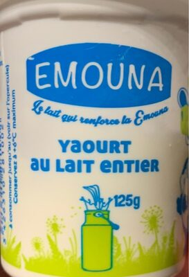 YAOURT LAIT ENTIER