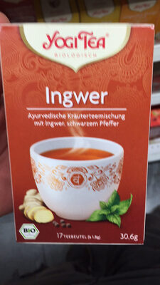 YogiTea Biologioue Gingembre Infusion ayurvédique aux plantes