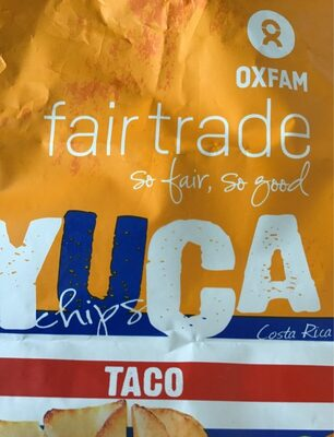 Yuca chips taco